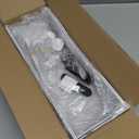 Under Desk Cable Management Box 25.3 Inch  Clamp-Mounted Cable Organizer Tray, Large Cord Management Box for Office & Home, Wire Organizer Under Desk Storage, White