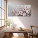 Acocifi Large Botanical Wall Art Canvas 40"x20" Floral Painting Wall Decor, Vintage Bloosom Flower Landscape Picture Impression, Textured Artwork Framed for Living Room Bedroom Dining Room Home Office