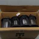 KOOPER 4 Pack Solar Lantern Outdoor Lights, Upgraded Flickering Flame Solar Lanterns Lights Outdoor Waterproof, Hanging Lantern Decorative, Solar Powered Lanterns for Yard Patio Path Tree Garden Decor