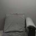 ENITYA Reading Pillow with Arms for Bed Support, 21" Large Back Support Pillow for Sitting up, Wedge Pillow for Reclining, Watching TV, Reading, Gaming, Resting in Bed, Couch or Floor, Grey (Large(Above 5'10"))