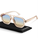 livho Trendy Polarized Square Aviator Sunglasses Women Men Square Eyewear Frame, Retro Sun Glasses for Women Men 2025 Shades