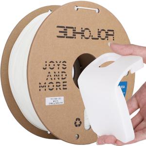 TPU Filament 1.75mm TUP95A 3D Printer Filament Flexible Soft 3D Filament 1KG (2.2lbs) fit Most FDM 3D Printers Dimensional Accuracy +/- 0.03 mm-White