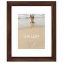 Malden Walnut Floating Glass Picture Frame, 16 x 20 in