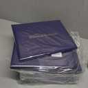 GraduationMall Imprinted Diploma Cover for Certificate 8.5''x 11'' Purple,12-Packs