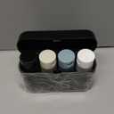 Travel Bottles with Case, 4x2oz TSA Approved, Leak-Proof, Press to Unlock, Compact & Portable Travel Toiletries (Black)