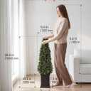 VEVOR Artificial Boxwood Topiary 3.3 Ft Set of 2 with Sturdy Pot Greenery