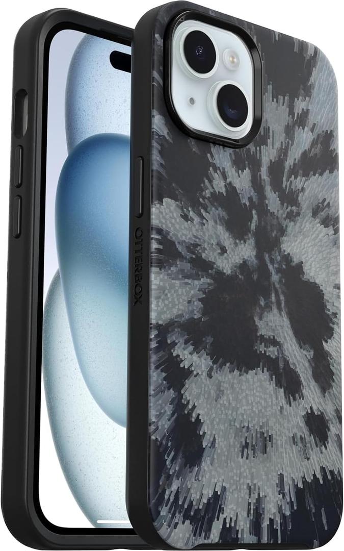 OtterBox iPhone 15, iPhone 14, and iPhone 13 (ONLY) Symmetry Series+ Case - Burnout Sky, Snaps to MagSafe, Ultra-Sleek, Raised Edges Protect Camera & Screen - Non-Retail Packaging (Burnout Sky)