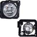 2Pcs Clear Lens Fog Light Assembly Left and Right Side Replacement for Acura TSX 2009-2010