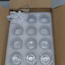 SUPMIND 24 Pcs Ribbed Clear Votive Candle Holders – Glass Tea Light Candle Holder for Weddings, Baby Showers, Home Decor, Party Centerpieces, and Table Decoration