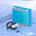 SVETAECHO for Meta Quest 3/3S/Quest 2 Head Strap - Dual-Knob Adjustable, 45Quick-Flip & Memory Foam Pads | Easy Install Kit, Pressure Relief