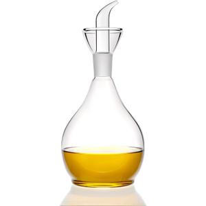 HAIZEEN 18ounce/ 550 ml Olive Oil Dispenser Oil Bottle Glass with No Drip Bottle Spout (18.6 Ounces)