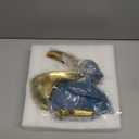 Pelican Key Holder Statues,Fun Animal Hippo Candy Dish,Candy Dish for Office Desk Unique,Modern Key Holder for Pelican Figurine,Suitability Desk candy bowl and Entry Table Decor Items(Gold1)