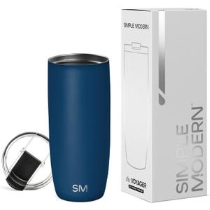 Simple Modern Travel Coffee Mug Tumbler with Flip Lid | Reusable Insulated Stainless Steel Cold Brew Iced Coffee Cup Thermos | Gifts for Women Men Him Her | Voyager Collection | 20oz | Slumberland