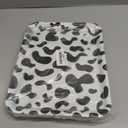 5 Pcs Cow Print Birthday Party Trays 13 x 10 Inch Black and White Cow Theme Serving Tray for Birthday Party Decorations Home Kitchen Table Supplies