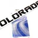 Yoaoo 3pcs OEM Colorado Emblems Letter Badge Compatible with for Colorado Glossy 2007-2019 (Black)