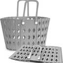 Collapsible Laundry Basket Durable Foldable Hamper for Room Organization, Dirty Clothes Hamper, Basket for Blankets, Laundry Room Storage Gray, 45L