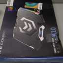 ICE COOREL Gaming Laptop Cooling Pad with 8 Cooling Fans, Laptop Fan Cooler Pad for 15-17.3 Inch, Notebook Cooler Stand with 6 Height Adjustable, RGB Cooling Pad with Two USB Port + Phone Stand