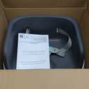 Ingenuity SmartClean Toddler Booster Seat for Kitchen Chair  Lightweight for on-the-go, Easy-Clean, 3-Point Harness Strap  Booster Seat for Dining Table, Slate