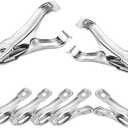 80 Pcs 2inches Gardening Clips for Netting, Metal Clamps Made of Stainless Steel, Have a Strong Grip of Greenhouse Clips Keep the Plant Cover on Garden Hoops