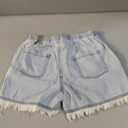 BOOPH Girls Jean Shorts Denim Elastic Waist Drawstring Short for Teen Girl, 11-12 Years