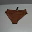 Talisea Women Full Coverage Bikini Bottoms - Mid Rise Bathing Suit Ruched Swim Bottom Swimsuit Swimwear (Medium, Brown)