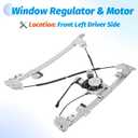 Vurkcy Front Left Driver Side Power Window Regulator with Motor Compatible with Ford F-150 2004-2008, Lincoln Mark LT Base 2006-2008, Standard Cab or Crew Cap, Replace OE 741-428