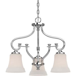 Volume Lighting V3163-3 TES Collection Chandelier Silver