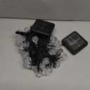 2-Pack 100 LED Red and Green Solar String Lights Outdoor - 64FT Crystal Globe Waterproof Solar Lights for Outside with 8 Lighting Modes for Patio Decorations, Garden, Wedding, Party, Porch, Tree