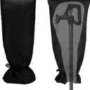 2 x Outdoor Faucet Covers for Winter Freeze Protection,25.2"X14" Hose Bib Covers for Winter,Reusable Thicker Waterproof Insulated Spigot Cover Black