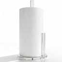 Acrylic Paper Towel Holder, Premium Stand for Kitchen Organize, One-Handed Manipulation Countertop Roll Paper Dispenser (DP014)