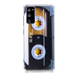 FAteamll Case for Galaxy S20 FE with Reinforced Corners TPU Soft Bumper Retro Music Cassette Tape Case Compatible with Samsung Galaxy S20 FE