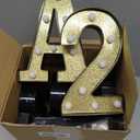2026 Graduation Decorations 8.6 Inch Gold Glitter Light up Sign 'grad 2026' - Graduation Party Decor for Kindergarten Preschool High School College