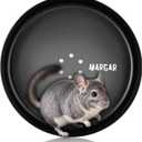 MARGAR 15" Aluminum Alloy Chinchilla Exercise Wheel,Silent Running Wheel for Chinchillas, Hamsters or Other Small Pets