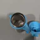 Munchkin Cool Cat Sippy Cup with Straw for Toddlers, Stainless Steel Straw Cup, 8 Ounce, Blue