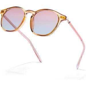 SIPHEW Classic Small Round Sunglasses for Women/Men, Retro Sunglasses Polarized UV Protection Lens for Outdoor/Driving