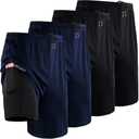 NELEUS 2 in 1 Athletic Shorts for Men 9" Dry Fit Workout Running Shorts with Pockets XL