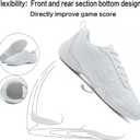 White Cheer Shoes for Girls Womens Cheer Shoes Youth Girls Cheerleading Shoes Competition Gear Dance Tennis Sports Training Athletic Comfortable Flats Breathable Soft Kids Cheer Sneakers (4.5)