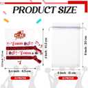 12 Pack Cheer Gifts Cheerleader Girl Hair Ties Bracelets with Organza Bags Elastic Glitter Bands Cheerleading Team Spirit Accessories Cheer Ponytail Holder for Girls Women Christmas Favor(Red)