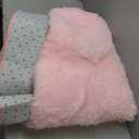 OLANLY Pink Round Rugs for Bedroom - Machine Washable, 8 ft Circle Area Rugs for Living Room, Soft and Fluffy Shaggy Carpet for Teen Girls and Boys, Nursery Rooms, Dorms, Home Decor Aesthetic