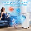 Portable Air Conditioners,10,000 BTU 3-in-1 Portable AC unit for Rooms up to 450 Sq. Ft, Featuring 24H Timer, Smart Sleep Mode, Window Kits Included, Perfect for Bedrooms, Kitchens, and Apartments