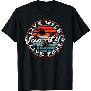 Retro Vintage Van Life Dwellers Vanlife Nomads T-Shirt, Men