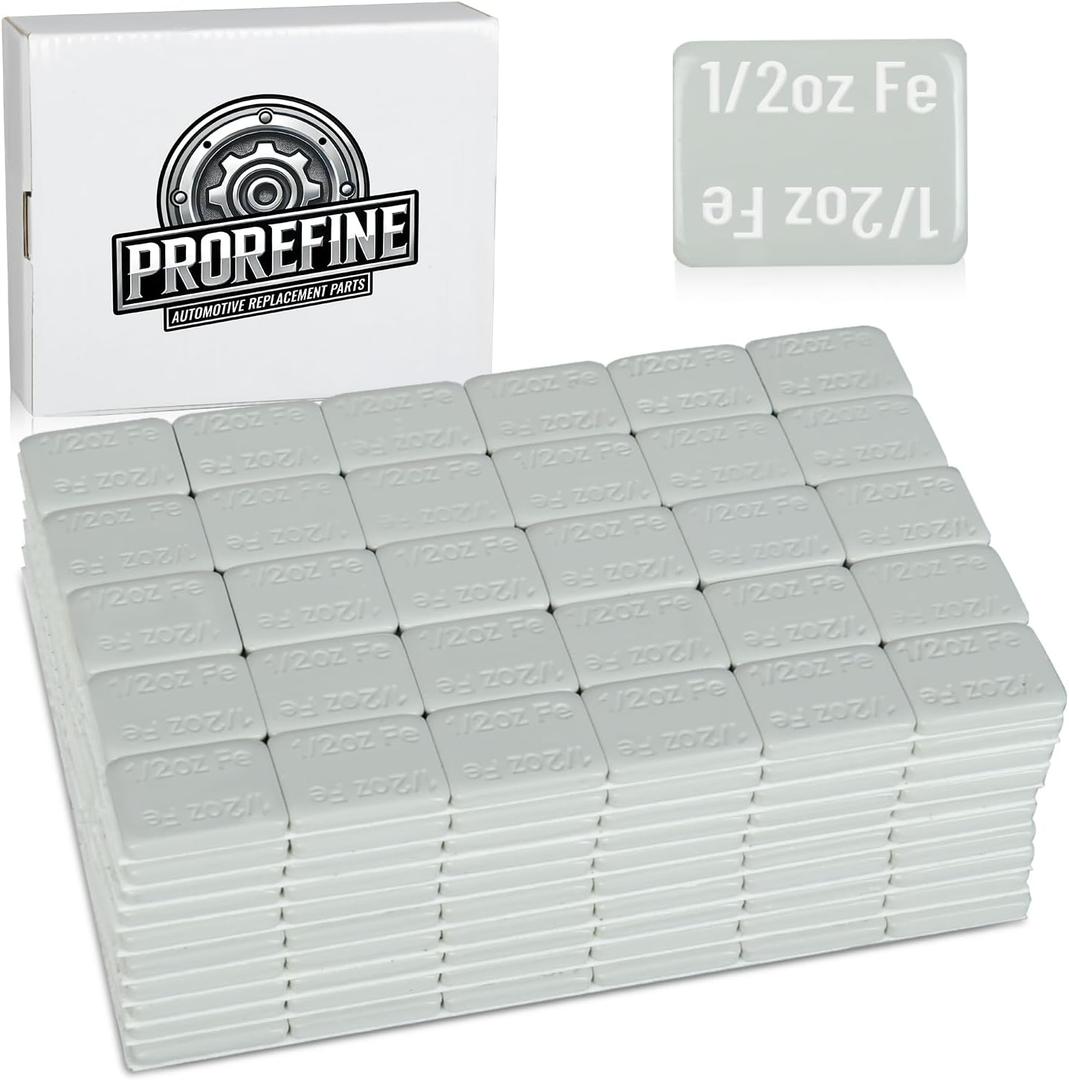 Upgraded 1/2oz 300Pcs Adhesive Wheel Weights Stick On for Steel Rims Corrosion-Resistant Coated Painted Tire Balancing Weight 0.5 oz, 300 Pack (Gray)