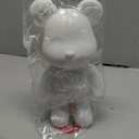Fluid Bear Painting Figurine, DIY Bear Figure for Home Decoration (8 Inch, Blank Mold)