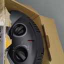 Comfort Zone Space Heaters for Indoor Use, Portable Electric Heater, Adjustable Thermostat, Infrared Heat, Quartz Tower Space Heater with 2 Heat Settings, Bedroom Heater, Black