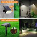 WELALO Solar Spot Lights Outdoor, [6 Pack/65 LED/3 Modes] Solar Landscape Spotlights, Solar Powered Christmas Halloween Lights, IP68 Waterproof Wall Lights for Walkway Yard Garden Driveway(Cool White)
