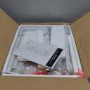 Furologee 5Tier Ladder Shelf with 2 Drawers,Narrow Bookshelf Storage Shelves,Industrial Bookcase Freestanding Rack Units for Bedroom,Living Room,Bathroom,Home Office,Balcony,Wood Metal, White