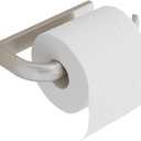 BESy Brass Toilet Tissue Paper Holder Brushed Nickel Bathroom Accessories Wall Mounted, Rust Protection
