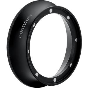 Normcore 51mm Magnetic Dosing Funnel, Espresso Dosing Ring, 18mm Anodized Aluminum with 8 Neodymium Magnets Compatible with 51mm Delonghi Decica Portafilter, Black