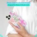 Classic Religious Sayings Phone Case Fit for iPhone 15 Pro — Wireless Charging Pink Aesthetic Cross God Jesus Phone Cover Gift for Boy Girl Men Women