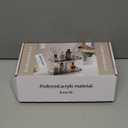 SHUNLI Acrylic Bathroom Countertop Organizer, 2 Tier Counter Organizer Storage Shelf, Bathroom Organizers Cosmetic Holder (Transparent Black)